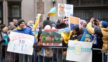 Українці Нью-Йорку підтримують євромайдан