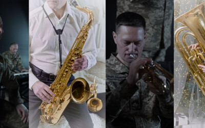 Чорне і біле: Оркестр Військової Академії (м. Одеса) випустив новорічний кліп про реальність війни та мрію про мир