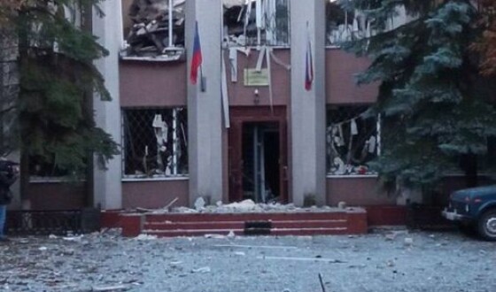 Українські ракетники розгромили управління МГБ в Алчевську, відео