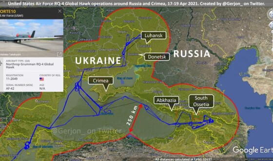 Росія обмежила польоти біля Криму: США начхали