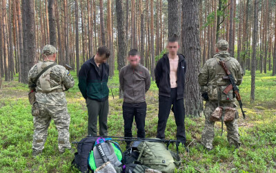 На Волині затримали чотирьох чоловіків, які намагалися незаконно перетнути кордон