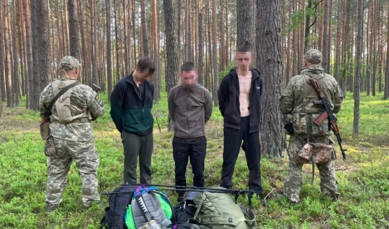 На Волині затримали чотирьох чоловіків, які намагалися незаконно перетнути кордон