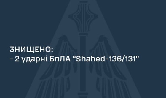 На Харківщині знищені два шахеди з чотирьох