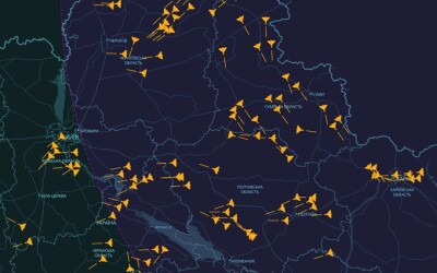 Нічна атака дронів і ракет на Україну: мапи