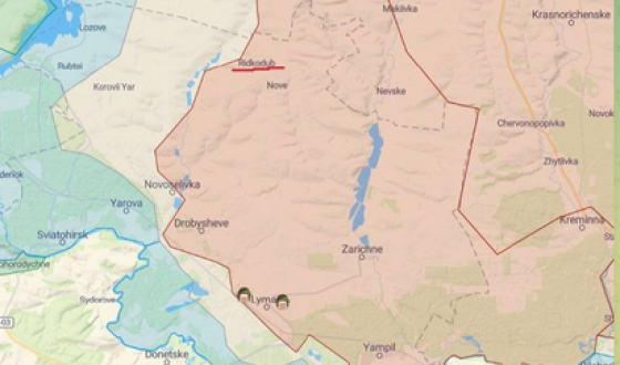 Українські бійці заїжджають в Рідкодуб на Донеччині, відео