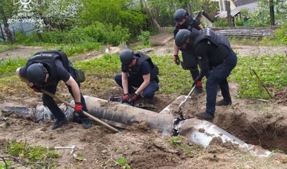 Киянин знайшов у себе на городі крилату ракету Х-55