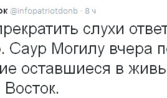 На Савур-могилі знищена практично повністю бригада &#8220;Восток&#8221;