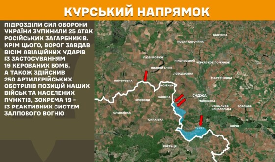 Оперативна інформація Генштабу ЗСУ станом на 08.00 30.04.2025 щодо російського вторгнення