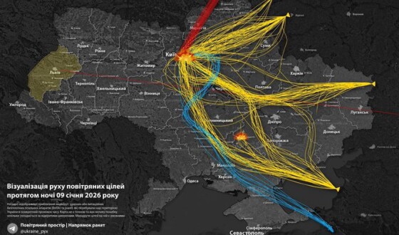 У ніч на 9 січня ворог завдав комбінованого удару по об’єктах критичної інфраструктури України