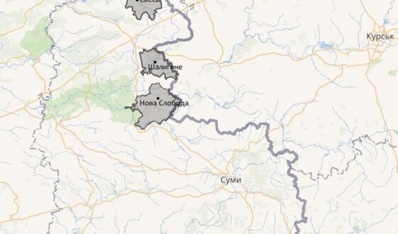Зведення про нічні обстріли Сумщини 25 березня 2024 (мапа)