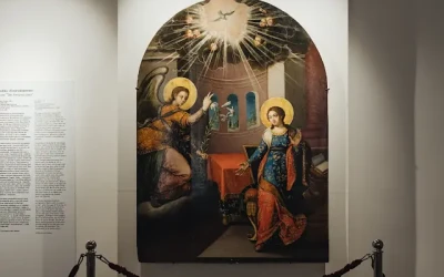 Барокова ікона з Києво-Подолу: у Лаврі відкрили виставку до Благовіщення