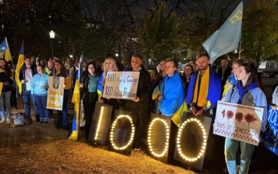 1000 днів великої війни: українські громади в світі вийшли на мітинги