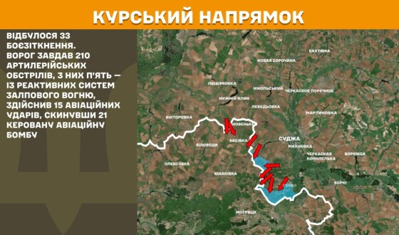 Оперативна інформація Генштабу ЗСУ станом на 08:00 02.05.2025 щодо російського вторгнення