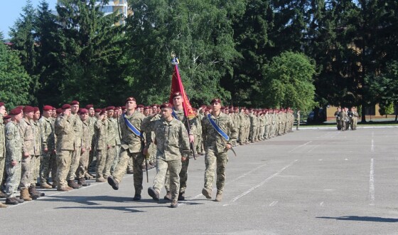 У 80 окремій десантно-штурмовій бригаді вітали військових що повернулись з району операції Об’єднаних сил