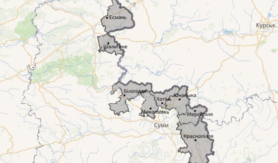 Зведення про денні обстріли Сумщини 3 травня 2024 (мапа)