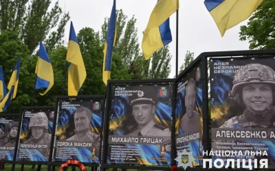 На честь загиблого поліціянта Михайла Грицака перейменували провулок у Костянтинівській громаді на Донеччині