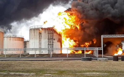 Дрони підпалили російську нафтобазу під Белгородом (фото)