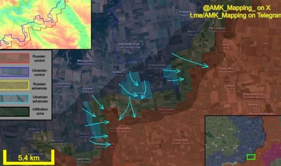 Ситуація на Комарському напрямку (Донецька/Дніпропетровська області)