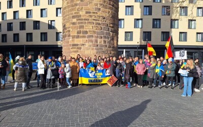 Мітинг на підтримку України в німецькому  Гайльбронні