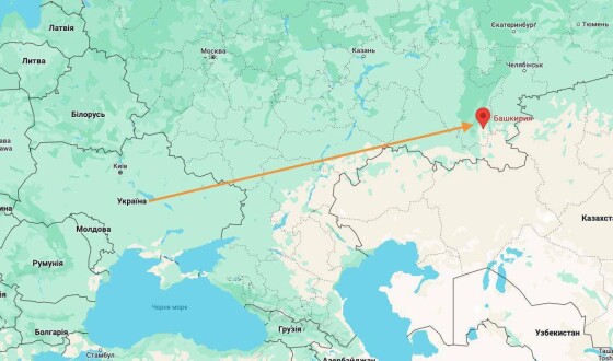 Український дрон атакував НПЗ в Башкортостані, за 1500 км від кордону