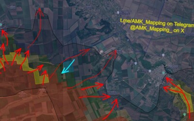 Ситуація на західному фланзі Оріхова, Запорізька область