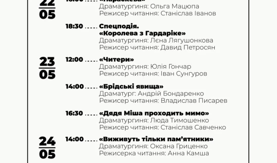 Анонс: 6-й Фестиваль сучасної драми НСТДУ у Театрі Франка