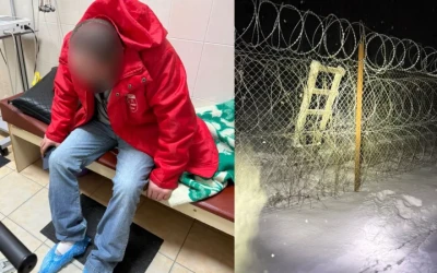 Біля кордону з Румунією врятували порушника, який провалився під лід