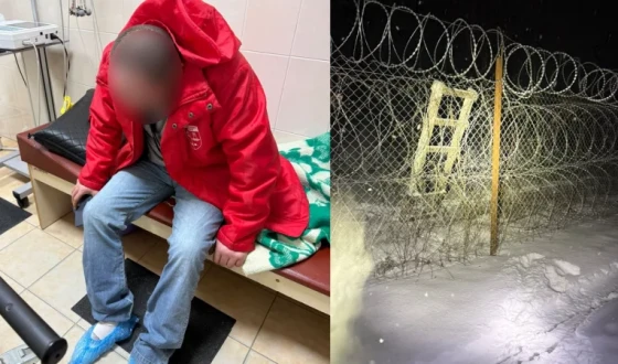 Біля кордону з Румунією врятували порушника, який провалився під лід