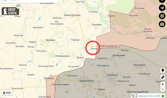 Северодонецький напрямок: бої за Оріхове (карта)