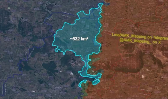 Українські сили вже повернули під свій контроль близько 532 км² територій