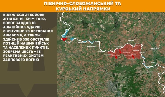 Оперативна інформація Генштабу ЗСУ станом на 08:00 18.07.2025 щодо російського вторгнення