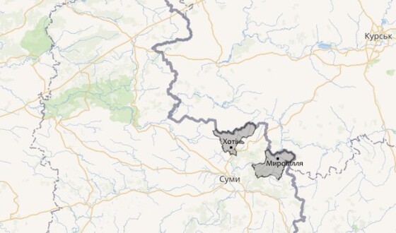 Зведення про нічні і ранішні обстріли Сумщини 11 квітня 2024 (мапа)