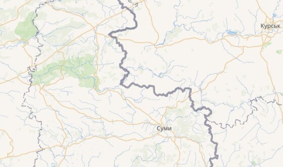 Нічні обстріли прикордоння Сумщини 11 січня, мапа