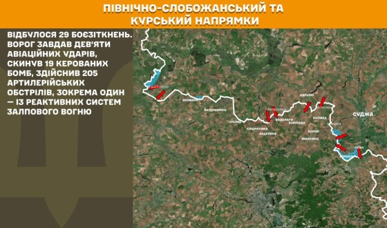 Оперативна інформація Генштабу ЗСУ станом на 08.00 19.06.2025 щодо російського вторгнення