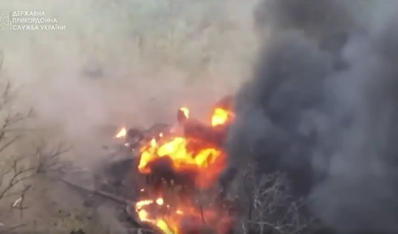 Прикордонники мінусували ворожий танк з квадрокоптера (відео)
