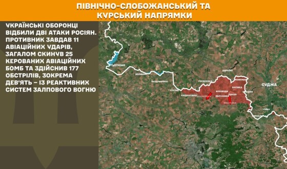 Оперативна інформація Генштабу ЗСУ станом на 08:00 06.11.2025 щодо російського вторгнення