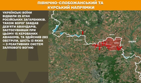 Оперативна інформація Генштабу ЗСУ станом на 08:00 25.07.2025 щодо російського вторгнення