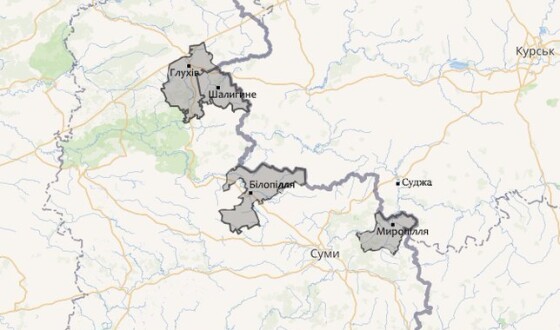 Зведення про нічні та ранішні обстріли Сумщини сьогодні, 13 жовтня 2024 р. (мапа)