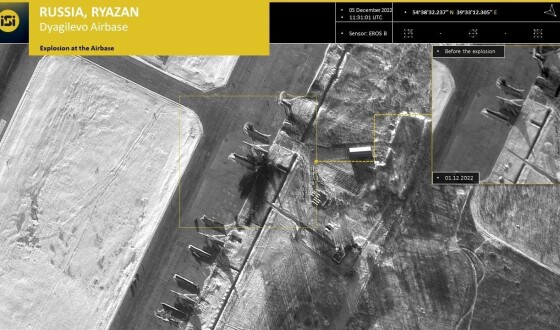 OSINT-розвідка вважає, що в рязані стратегічний бомбардувальник отримав серйозні пошкодження