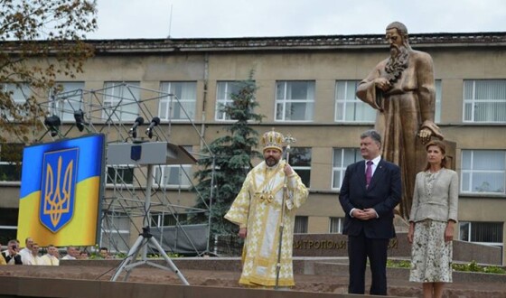 Пам’ятник Митрополиту Шептицькому у Львові відкривали з Президентом