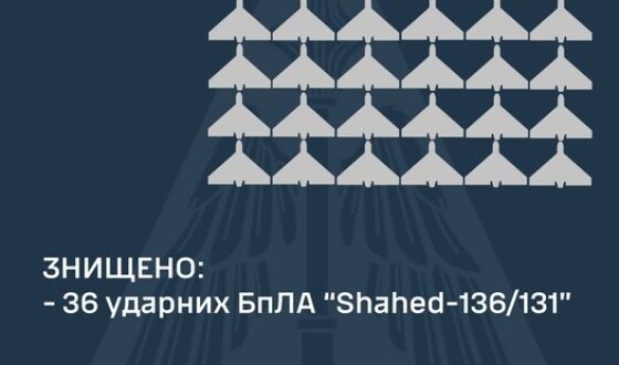 Нічна атака дронами 25 травня: всі знищені