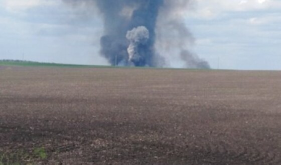 Відео: на Білгородщині горить російський склад боєприпасів