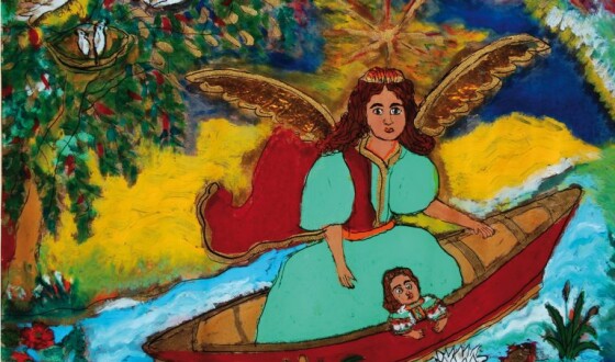 «З янголом у човні»: виставка  живопису на склі Анастасії Рак