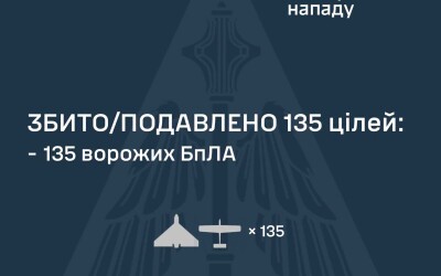 У ніч на 08 серпня ворог атакував Україну шістьма ракетами а також 151 ударним БпЛА типу Shahed