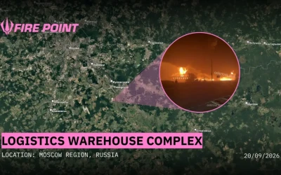 Fire Point повідомляє, що вони підпалили склади на території москви