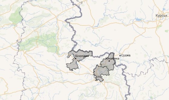 Зведення про нічні та ранішні обстріли Сумщини сьогодні, 26 січня 2025 р. (мапа)