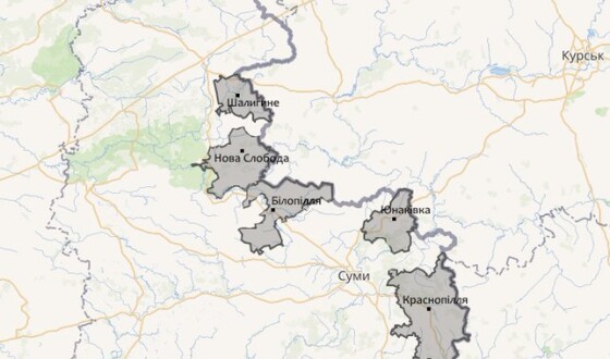 Зведення про нічні та ранішні обстріли Сумщини сьогодні, 5 серпня 2024 р. (мапа)