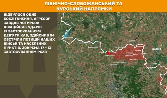 Оперативна інформація Генштабу ЗСУ станом на 08:00 08.06.2026 щодо російського вторгнення