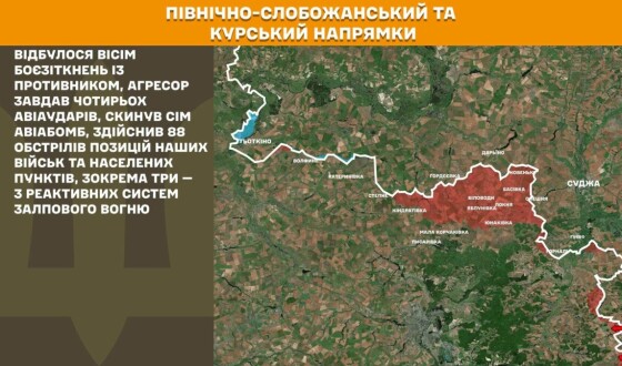 Оперативна інформація Генштабу ЗСУ станом на 08:00 25.07.2026 щодо російського вторгнення