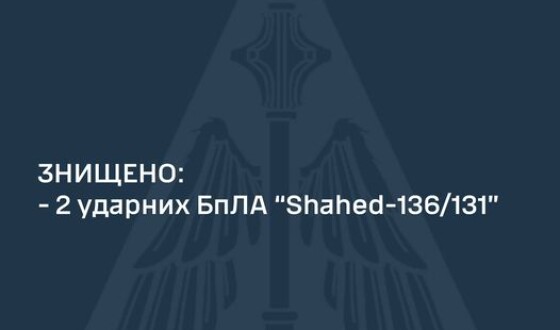 Вночі ППО на Харківщині збило два &#8220;шахеди&#8221;